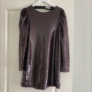 Fashion Nova Purple Sequin Dress